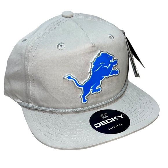 Detroit Lions 3D Classic Rope Hat- Grey - Picture 3 of 4